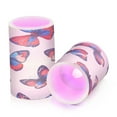 thumbnail image 7 of Yayeee Flameless Candles with Remote Flickering Battery Operated Multi Color Changing, Blue Butterflies, 7 of 7