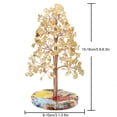 thumbnail image 3 of Cateissary Exquisito árbol de topacio amarillo riqueza y suerte para el hogar que atrae el árbol de gemas de energía positiva Feng Shui Decoración del hogar, 3 of 6