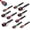 MIXS-10pcs, variant on Nut Driver Set, 5 count 6"Long 1/4"5/16"3/8"7/16"1/2"6 Point Alloy Steel  SAE Nut Setter Set Use For Require Installing 1/4 Hex Shank  Driver with Case Box
