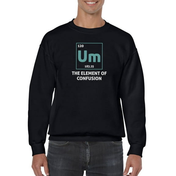 The Element Of Confusion Sweatshirt Men -Smartprints Designs, Male 5X-Large
