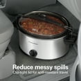 thumbnail image 3 of Hamilton Beach 6 Qt Slow Cooker, Stoneware Crock with Removable Pot, Stainless Steel, 3 of 9