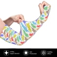 thumbnail image 3 of Lsque Colored Armadillos Cooling Arm Sleeves for Men & Women -Compression Sleeves to Cover Arms for Working,Sun Sleeves for UV Protection,Breathable, Moisture-Wicking, 3 of 8
