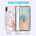 thumbnail image 5 of Compatible with Samsung A11 Case Marble Silicone,Full Body Protection Shockproof Samsung Galaxy A11 Phone Case Thin Hard PC and Soft TPU Pink Cover (Pink), 5 of 7