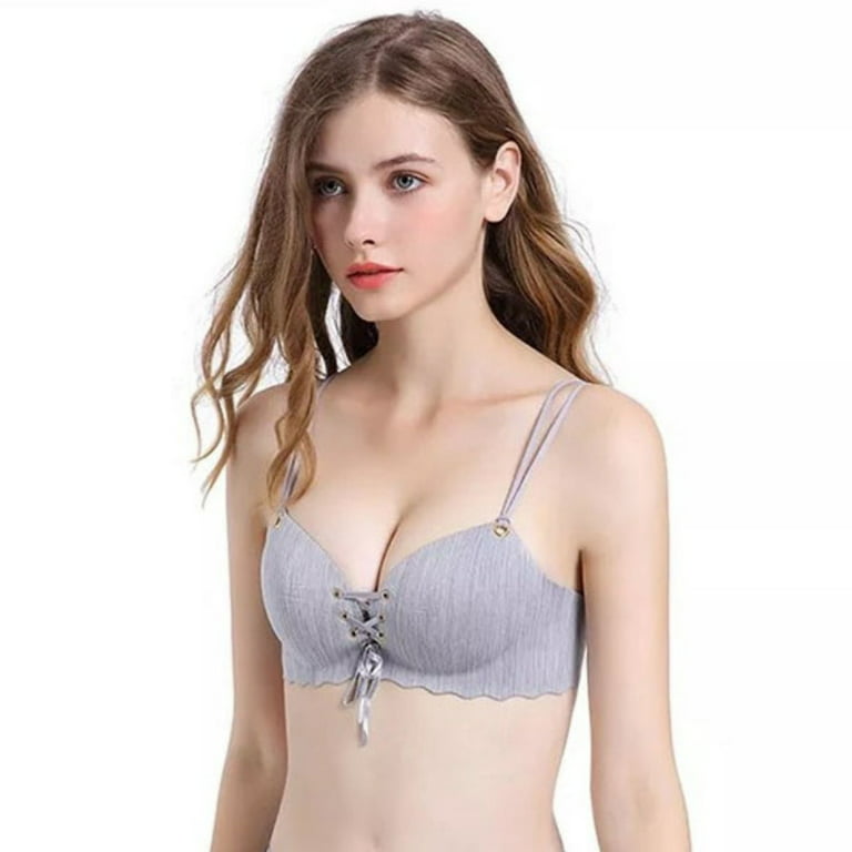 Women Breathable Sexy Seamless Bras Push up Padded Unlined Wireless  Bralettes 