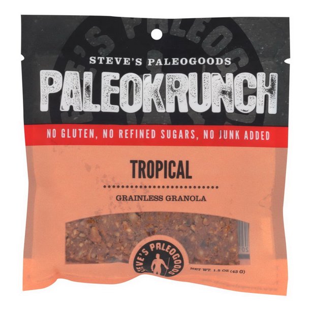 Price Case Steve S Paleogoods Paleo Krunch Bar Tropical Case Of 12 1 5 Oz Walmart Com