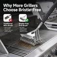 thumbnail image 2 of Bristle-Free Grill Brush- Reinforced Coil Grill Cleaning Brush, Long Handle Safe BBQ Cleaner for Gas and Charcoal Grates, 2 of 7
