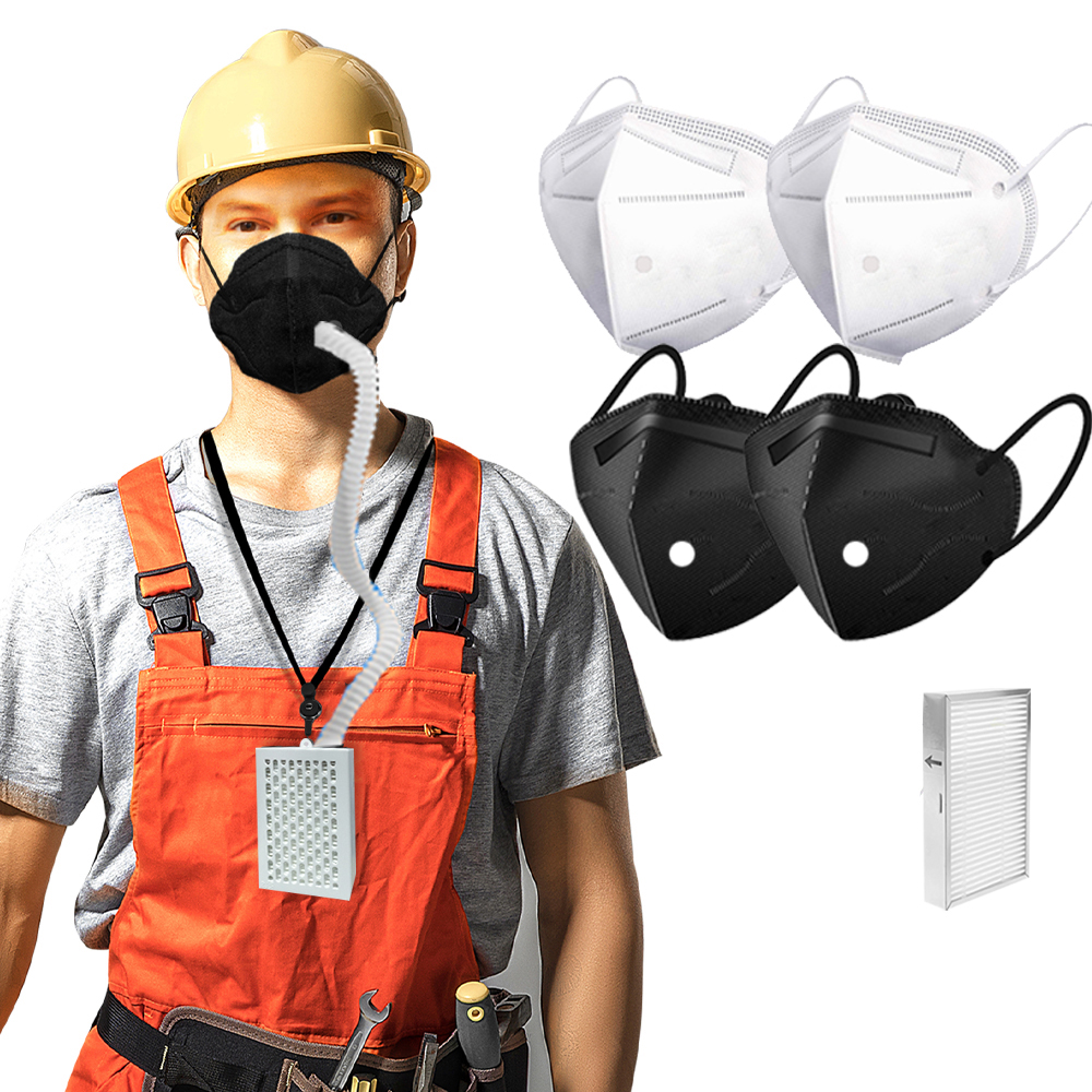 Rechargeable Electrical Air Face Mask with Fan, Reusable Portabler with HEPA Filter for Sleeping Outdoor Sports Housework