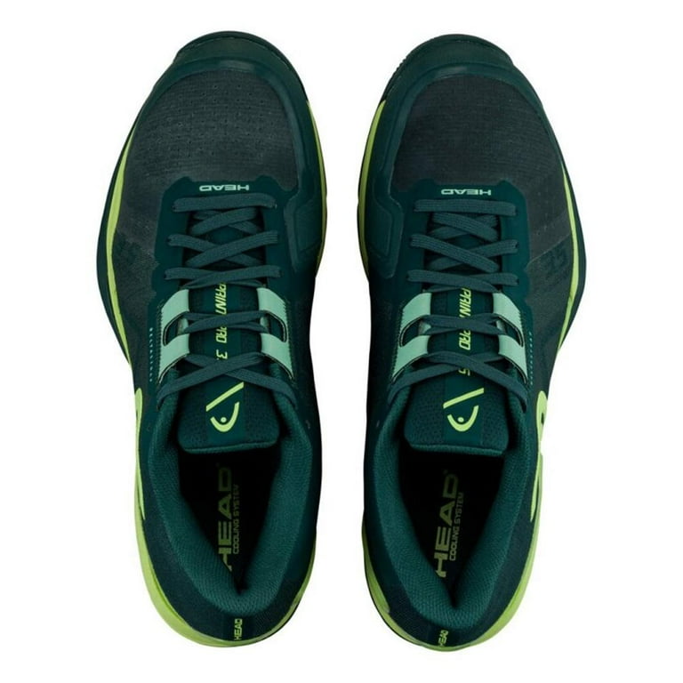 Head Men`s Sprint Pro 3.5 Clay Tennis Shoes Forest Green and Light