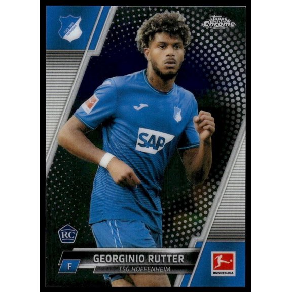 2022 Topps Chrome Bundesliga Georginio Rutter TSG Hoffenheim RC #53 Soccer Card