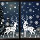 thumbnail image 4 of Pegatinas de Reno para ventana, decoración navideña, pegatina de copo de nieve, calcomanía para fiesta de Navidad, Año Nuevo, 4 of 4