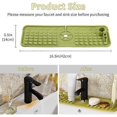 thumbnail image 2 of Sink Splash Guard with Toothbrush Holder, Silicone Sink Draining Mat Behind Faucet, Suitable for Kitchen Bathroom Protection, 2 of 5