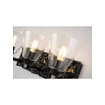 thumbnail image 3 of Lucas McKearn Alpha 3-light Metal Bath Vanity Light in Matte Black, 3 of 4