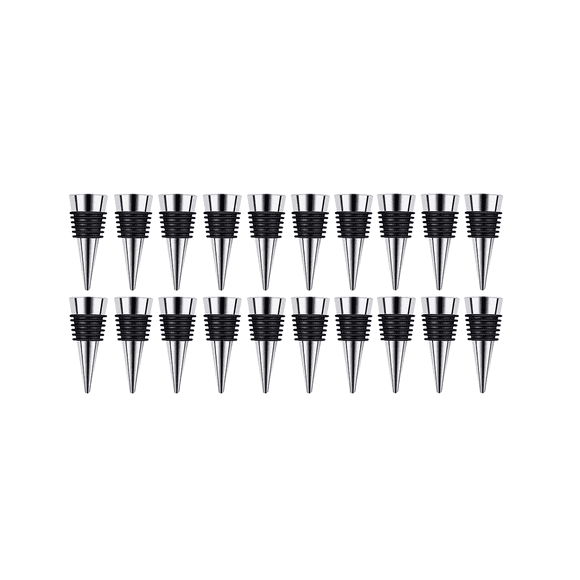 20Pcs Metal Wine and Beverage Bottles Stoppers Wine Bottles Corks Tapered Storage Crafts Art DIY
