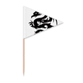 thumbnail image 1 of Dragon Animal Art Grain Outline Toothpick Triangle Cupcake Toppers Flag, 1 of 3