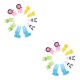 thumbnail image 4 of Kearding 10 Pieces Cartoon Dessert Fruit Forks Appetizers Portable Kitchen Sandwich Flatware Kids Supplies Cakes Mini Holiday Egg 60 mm 2piezas Kearding CBP054845, 4 of 5