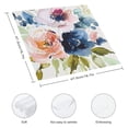 thumbnail image 3 of Nawy Flowers Polyester Party Dinner Decoration Washable Napkins, Reusable Fabric for Events 6 PCS, 3 of 7