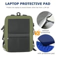 thumbnail image 2 of Smicure Travel carry on Backpack Laptop Business 17.5 Inch Business Anti Theft Slim Sturdy College School Computer Bag.(Dark Green), 2 of 8