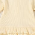 thumbnail image 4 of TOWED22 Infant Kid Girl Cute Fall Clothes Set2pcs Long Sleeve Crewneck Sweatshirt and Pants Print Outfits Clothing(White,2-3 Y), 4 of 9
