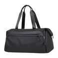 thumbnail image 1 of Bolsa de gimnasio con compartimento para zapatos y bolsillo húmedo, resistente al agua, de poliéster, práctica bolsa de lona, bolsa de gimnasio para, 1 of 8