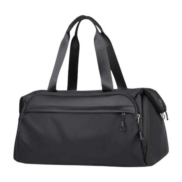 Bolsa de gimnasio con compartimento para zapatos y bolsillo húmedo, resistente al agua, de poliéster, práctica bolsa de lona, bolsa de gimnasio para