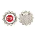 thumbnail image 1 of Logo ninguna entrada Broche de plata Unbranded M, 1 of 3