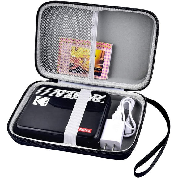 Hard Carrying Case Compatible with Kodak Mini 3 Retro/ Kodak All-New Mini Shot 3 Square/ Kodak Mini Shot 3 Retro Portable Wireless Instant Camera & Photo - Black (Bag Only)