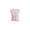 thumbnail image 5 of Time And Tru Women's Peplum Top with Flutter Sleeves, Sizes XS-XXXL, 5 of 5