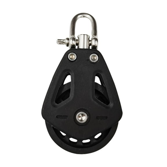 Vsenkes Pulley Block Sailing Lifting Tool Compact Swivel Pulley for Ship Yacht Canoe