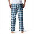 thumbnail image 4 of Mingw Light blue,3XL Pajama Pants for Men Plaid Cozy Long Sleep Pants Soft Lounge Homewear Pants, 4 of 5