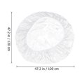 thumbnail image 3 of CHUANK Nappe Élastique Nappe Transparente Ronde Ajustée avec Dos en Flanelle, 3 of 6