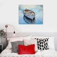 thumbnail image 5 of COMIO  Coastal Canvas Wall Decor Light Blue Sailing Boat Painting Square Pictures Modern Abstract Nautical Artwork for Living Room Bedroom Bathroom Decoration, 5 of 5