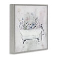 thumbnail image 3 of Stupell Industries Antique Bathtub Botanicals Floral Painting Gray Framed Art Print Wall Art, 12 x 12, 3 of 8