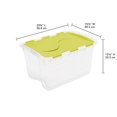 thumbnail image 3 of Sterilite Boîte de Rangement 45L avec Couvercle à Charnière- Vert, 3 of 3