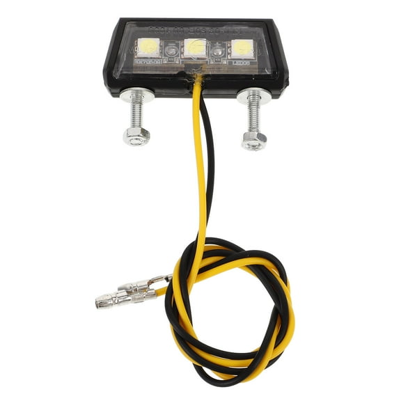 Raindrops White Motorcycle Licence Plate Light For Night Driving 1Pcs 13.0*1.6*0.4In