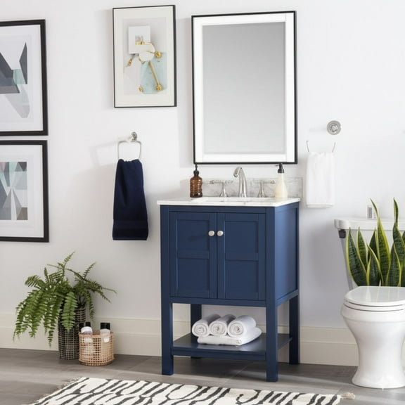 Maddox 24" Blue Single Bathroom Vanity