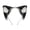 Black white, variant on Bendable Faux Furs Ear Hairband Accessory Carnivals Headpiece