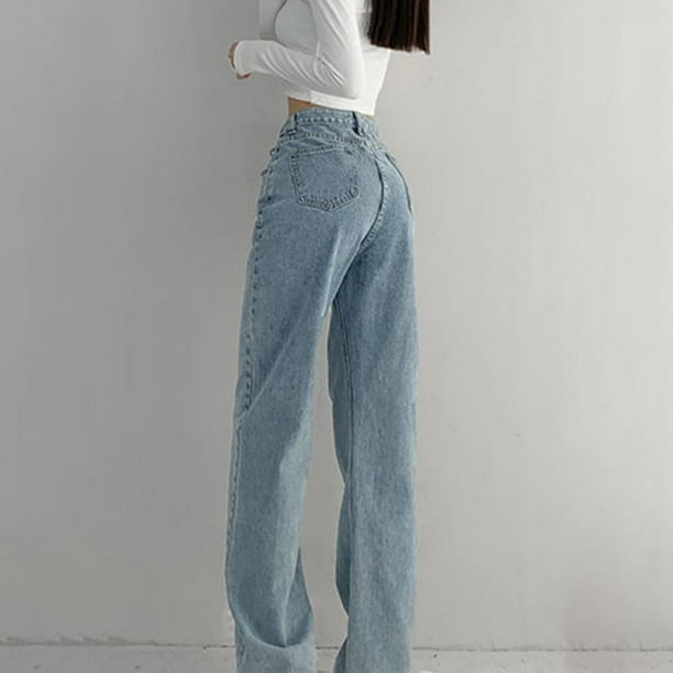 90s old asymmetrical painted denim pants