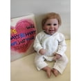 thumbnail image 5 of Reborn Baby Dolls - 20" Boy Cloth Body Realistic Baby Doll Lovely Awake Real Life Baby Dolls with Gift Box for Kids Age 3+ Collectors, 5 of 6