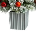 thumbnail image 6 of Nearly Natural 4ft. Winter Flocked Artificial Christmas Tree Pre-Lit with 50 LED Lights and Ornaments in Decorative Planter, 6 of 10