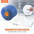 thumbnail image 2 of Cortina VEVOR de PVC transparente, 50 m x 20 cm x 2 mm, para puertas, 2 of 9
