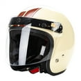 thumbnail image 4 of Cascos de motocicleta abiertos estándar con 3 broches y visera abatible con lente de protección contra el viento 20 centímetros, 4 of 9