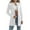 A White, variant on Women's Stylish Jacket Daily Casual Jacket Comfy Long Sleeve Crewneck Jacket Lightweight Fall Jacket Solid Open Front Jacket Black L