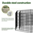 thumbnail image 3 of vidaXL Gabion Raised Bed Silver Galvanized steel Heavy Weight Endurance 39.4"x35.4"x19.7", 3 of 9