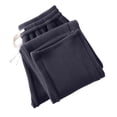 thumbnail image 6 of LODIENY Mens Double Sided Fleece Large Size (S-5XL) Pants Baggy Straight Leg Open Bottom Stretch Drawstring Heavyweight Warm Lounge Sweatpants with Pockets Navy M, 6 of 8