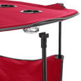 thumbnail image 5 of Heavy-Duty Portable Folding Table, 4 Cup Holders, No Sag Surface, Compact, Round, Carrying Case, Steel Frame, High-Grade 600D Canvas, Lower Storage Area, 5 of 6