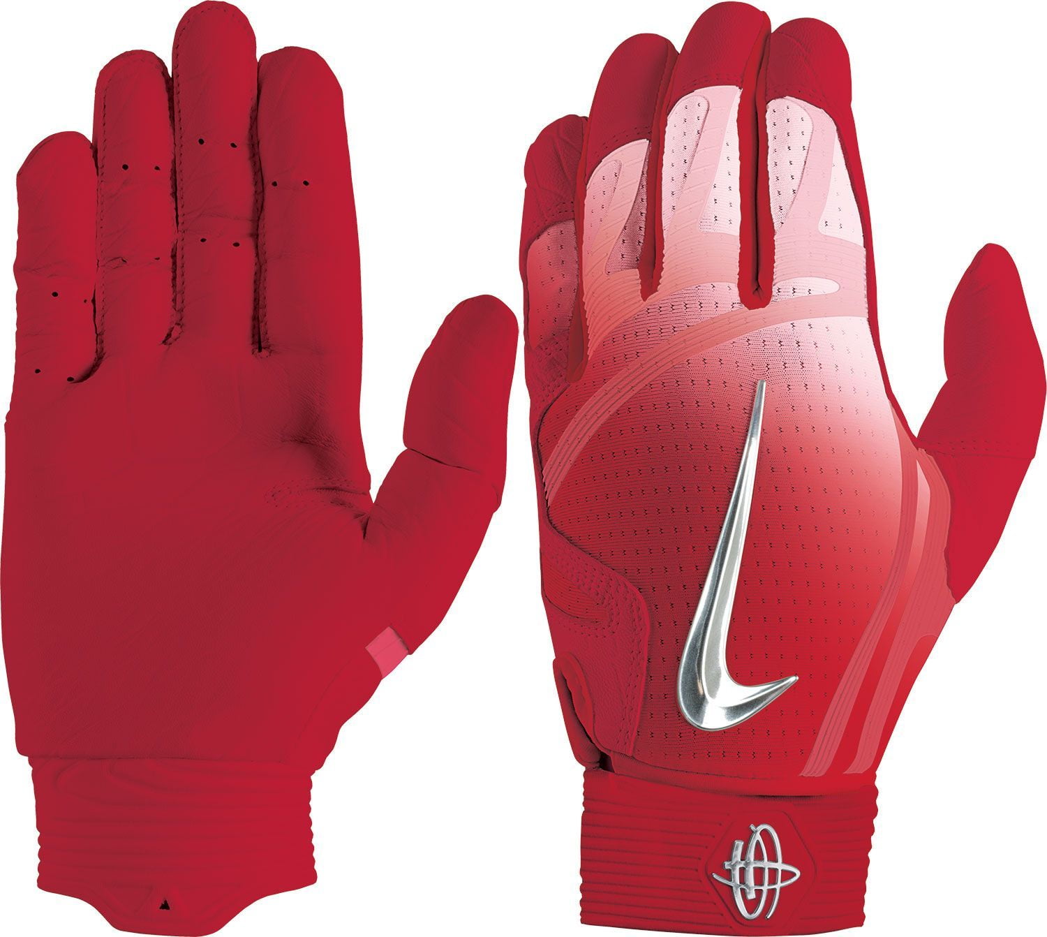 red nike batting gloves