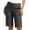 c01Gray, variant on Women Solid Color Plus Size Elastic Twill Slim Waist Regular Hiking Shorts With Pockets Summer Casual Shorts Yellow S
