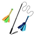 thumbnail image 2 of shenmeida 1 Set Interactive Flirt Pole Toy for Dogs and Tug of War Durable Teaser Wand with Pet Polyester Rope Tether Lure Toy to Outdoor Exercise & Training for Small Medium Large Dogs, 2 of 8