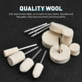 thumbnail image 2 of Wool Felt Polishing Wheels, Wool Felt Grinding Bits, Polishing Points Accessories Attachment Set Fit for Dremel Rotary Tool Soft Buffing Wheel, 1/8inch Shank, 80Pcs, 2 of 4