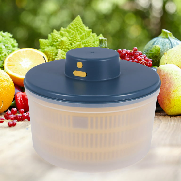 Electric Salad Spinner-Lettuce Vegetable Dryer, USB Rechargeable, Quick  Drying Lettuce Fruit Spinner Material Bowl 